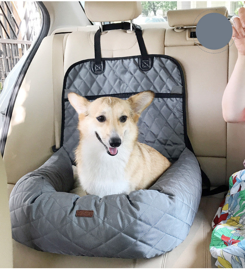 2 In 1 Pet Dog Carrier Folding Car Seat Pet Bed Mattress